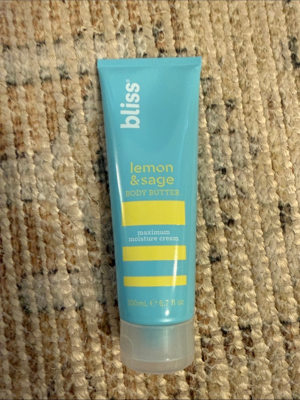 Bliss Lemon & Sage Body Butter - Turquoise and Yellow Tube